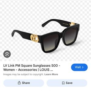 Louis Vuitton link PM square sunglasses